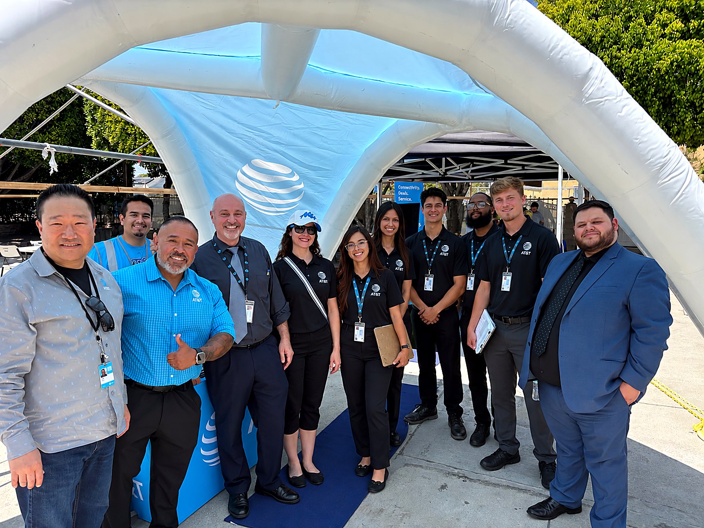 The Epicenter So Cal team at a branded activation tent