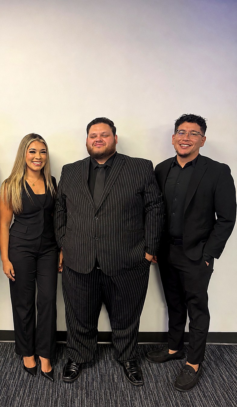 Three Epicenter So Cal leaders in business dress